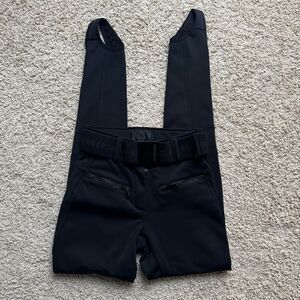 Goldbergh Paris Belted Black Slim-leg Stirrup Ski Pants US 2 Waterproof